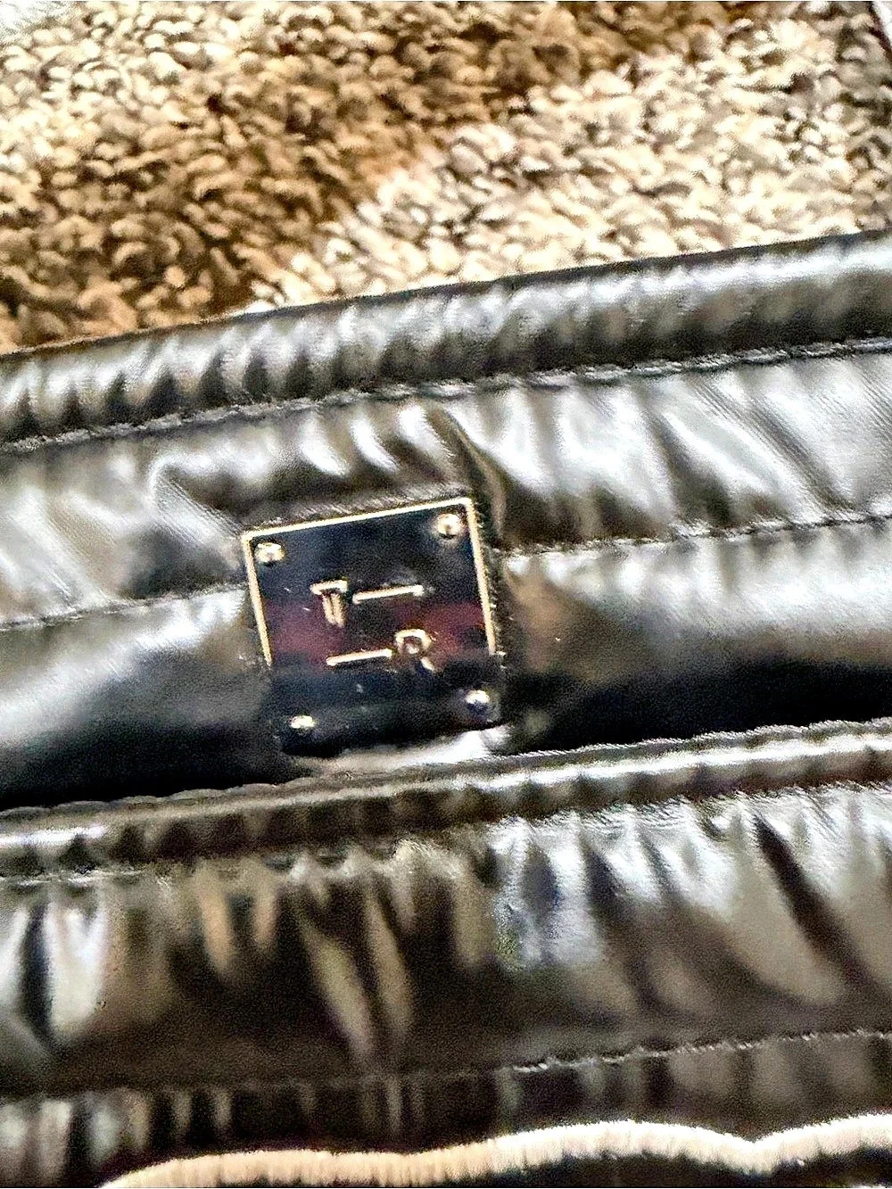 ThinkRoyln Black & Red Bulldog Crossbody Bag Like New